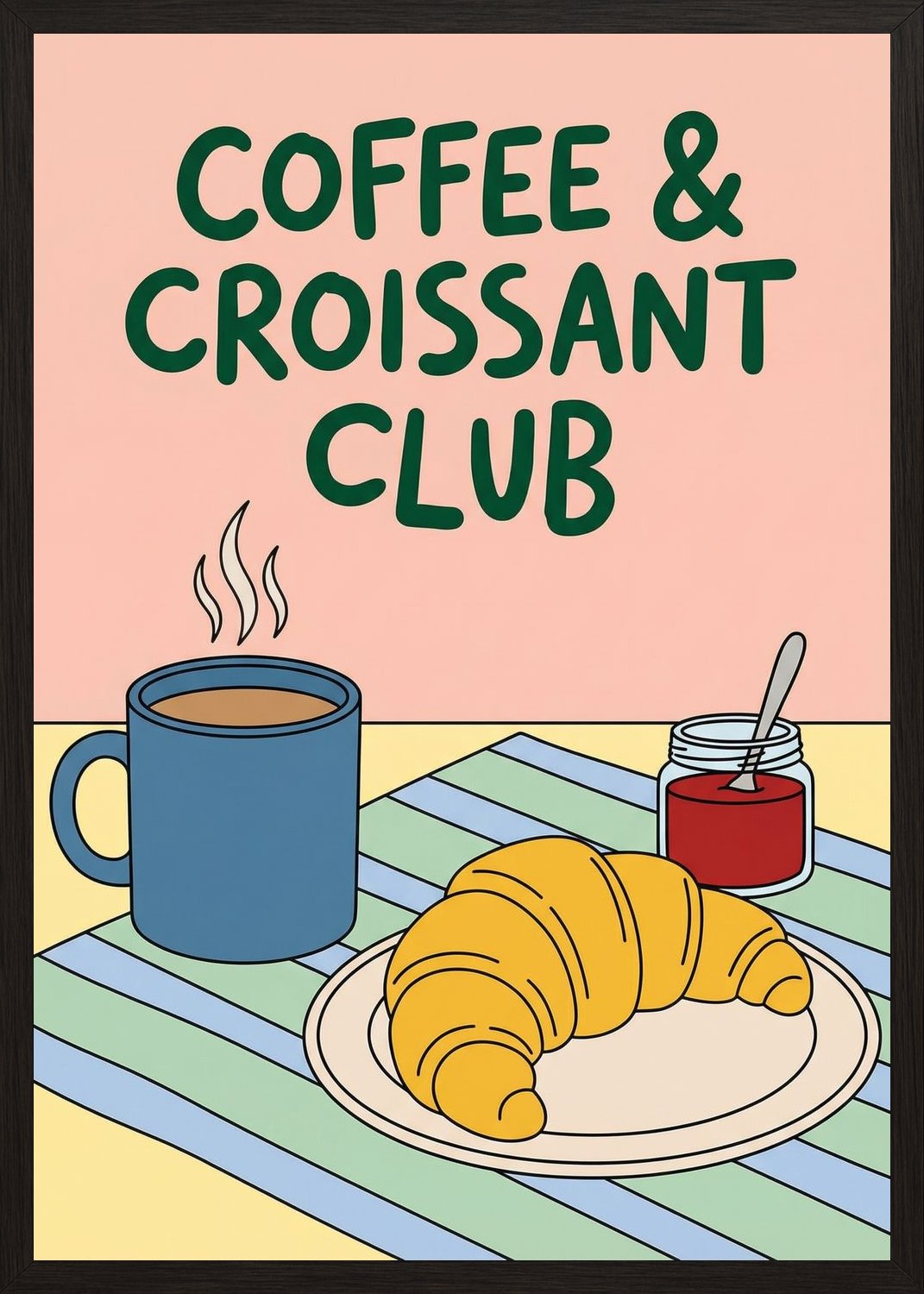 Poster in oak frame