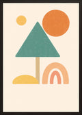 Poster in black frame