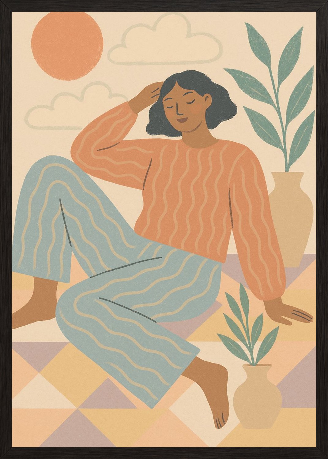 Poster in black frame