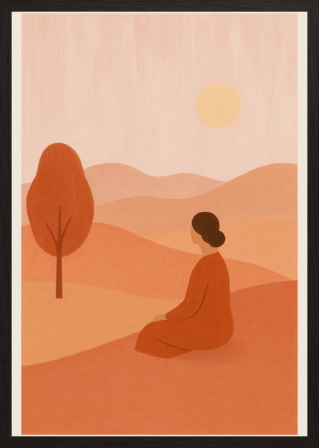 Poster in black frame