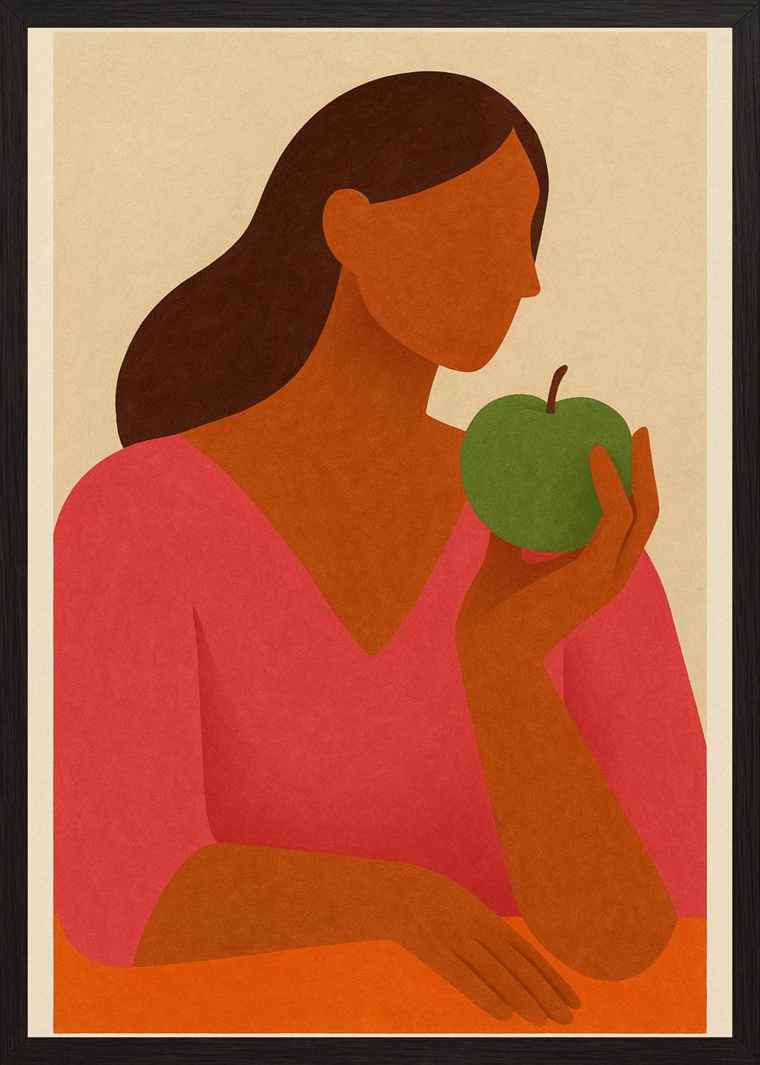 Poster in black frame