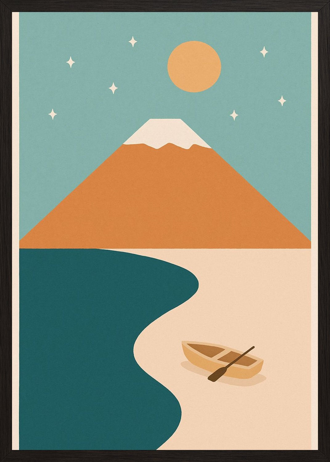 Poster in black frame