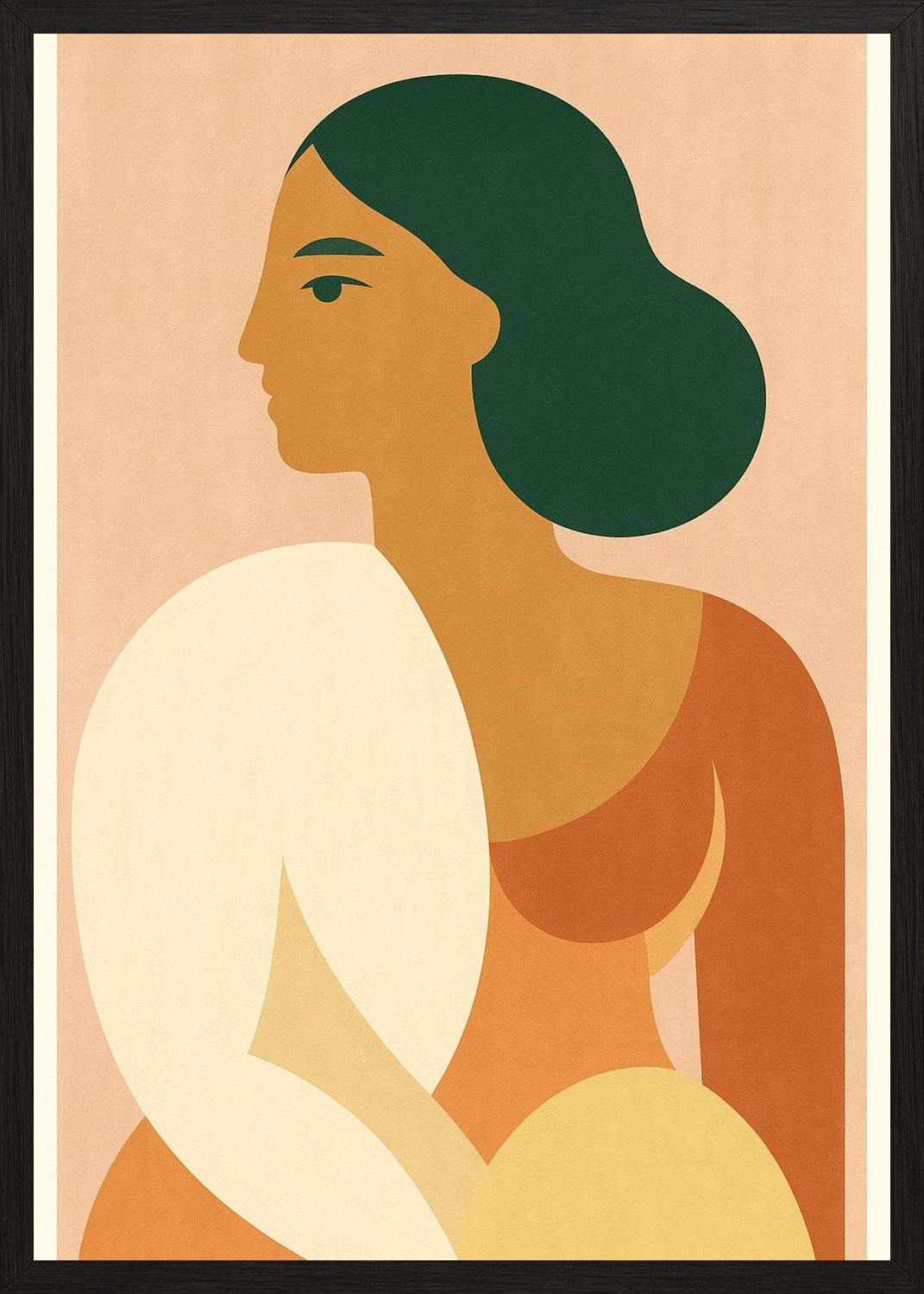 Poster in black frame