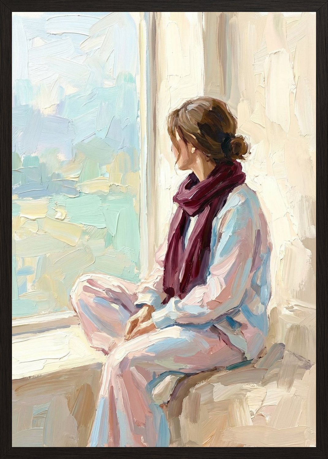 Poster in black frame