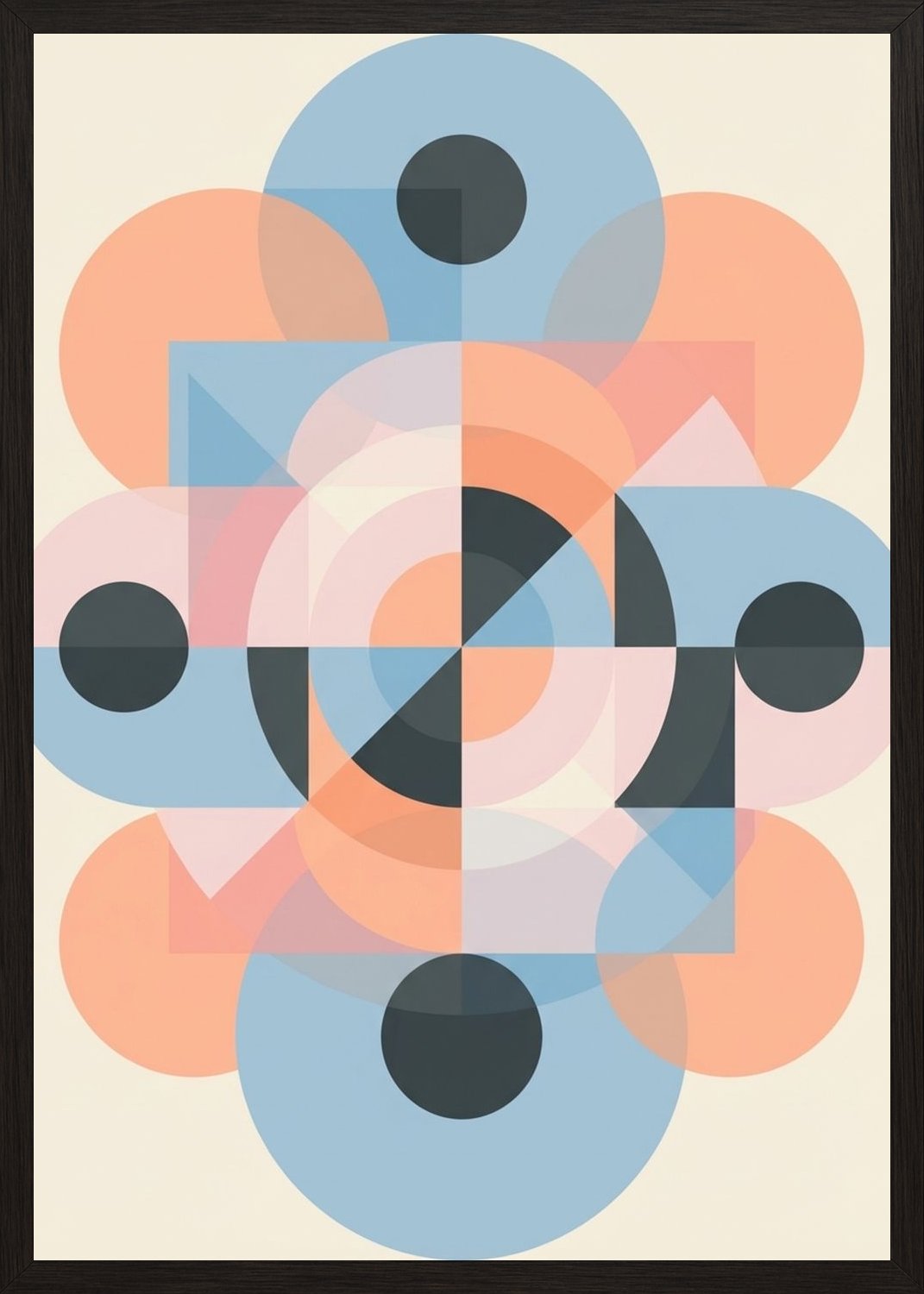 Poster in black frame