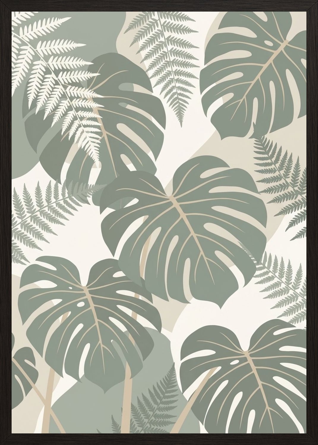 Poster in black frame