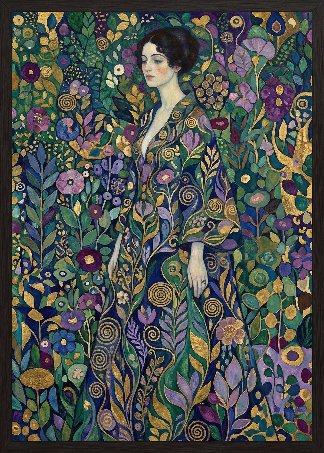 Poster in black frame