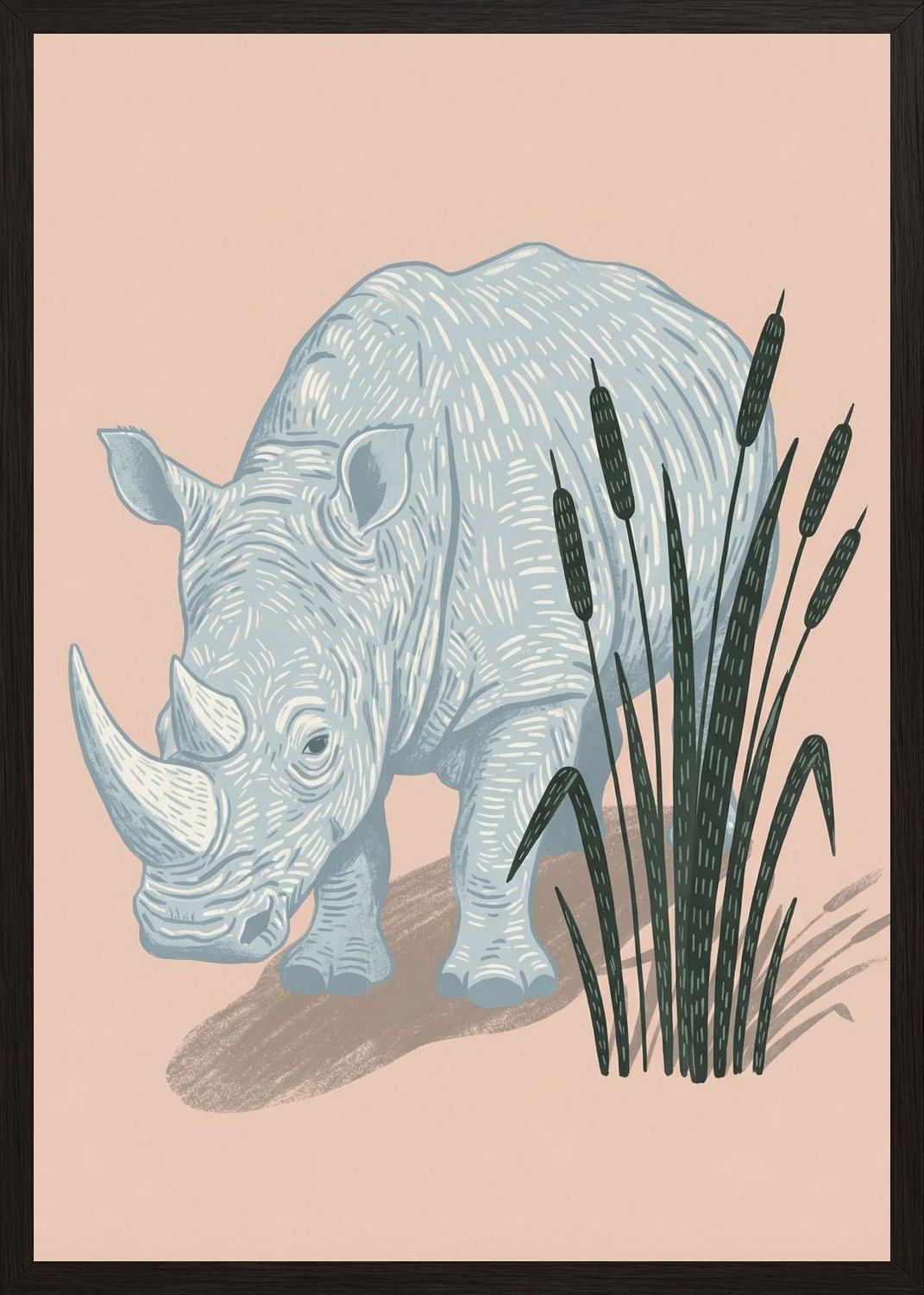 Poster in oak frame