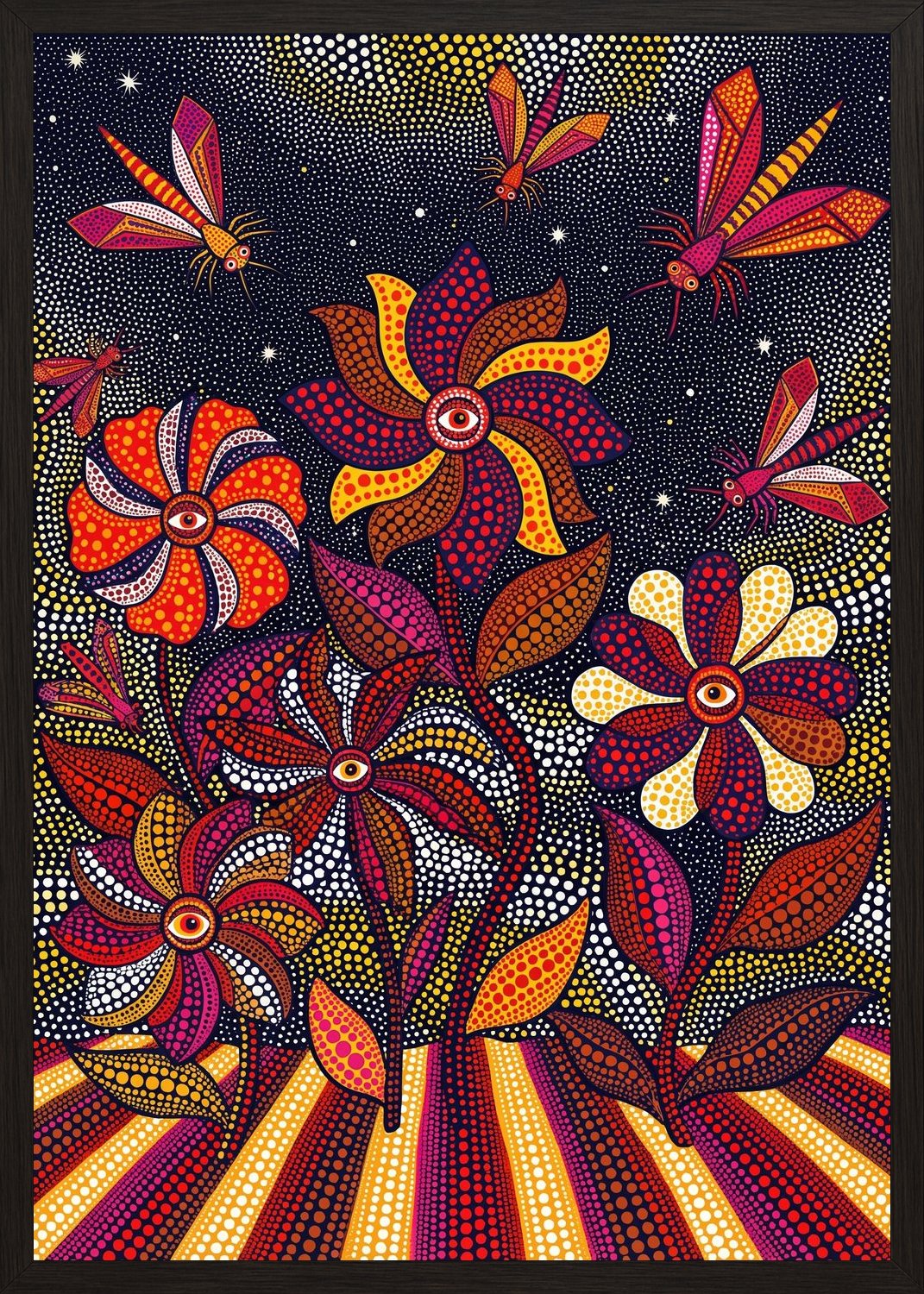 Poster in black frame