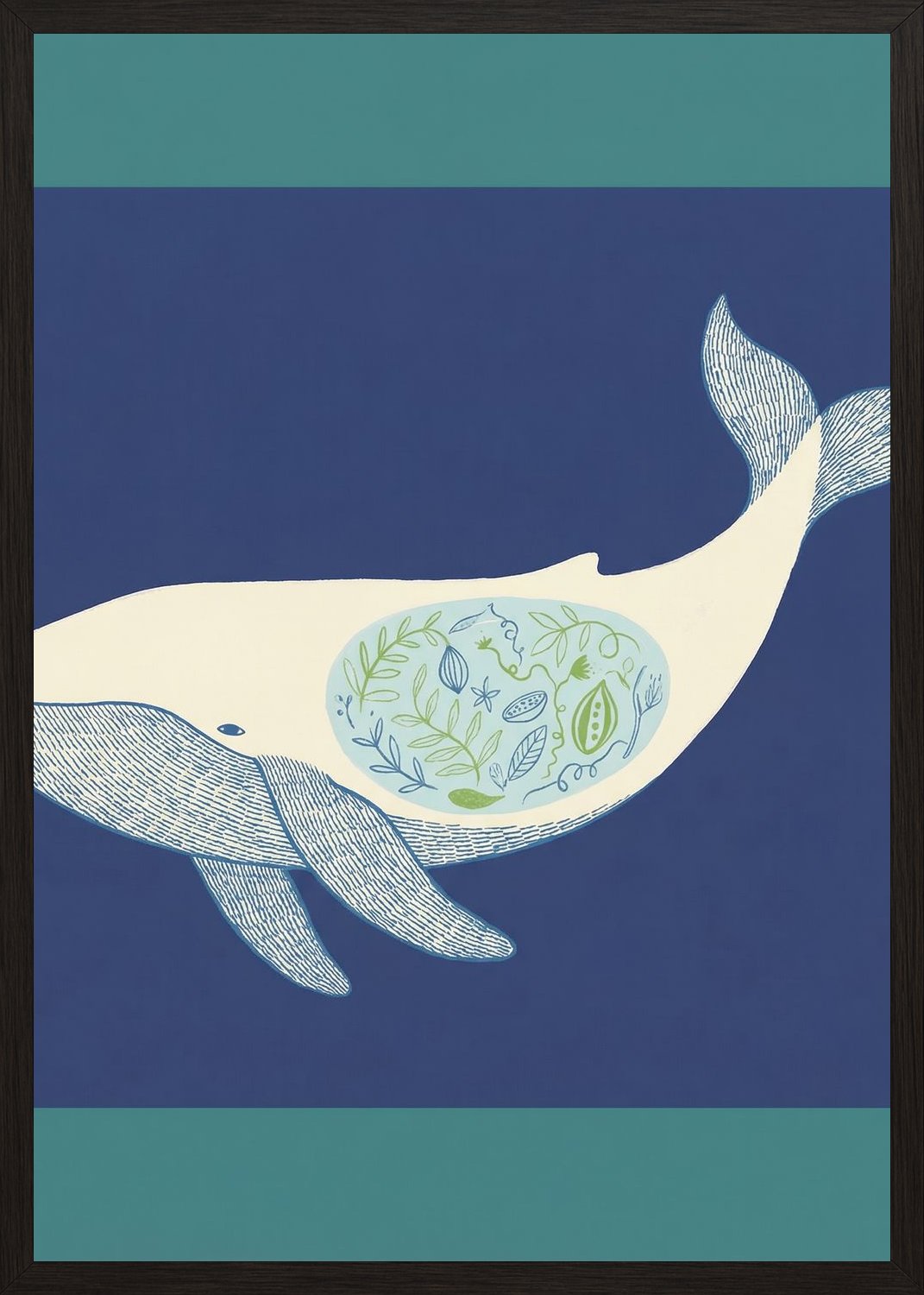 Poster in black frame