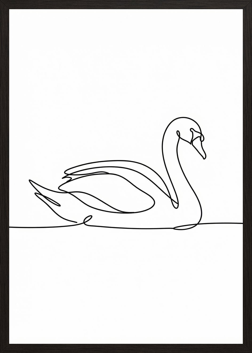 Poster in black frame