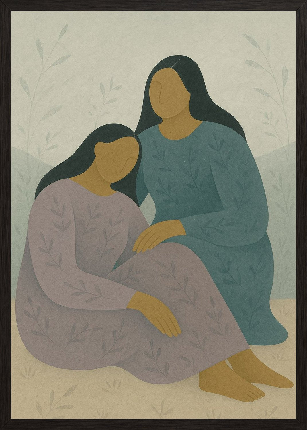 Poster in black frame