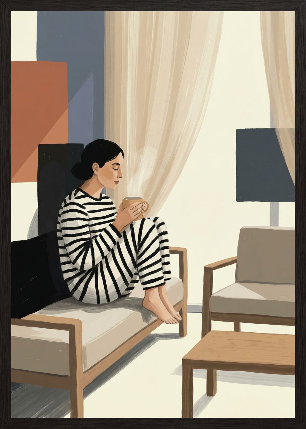 Poster in oak frame