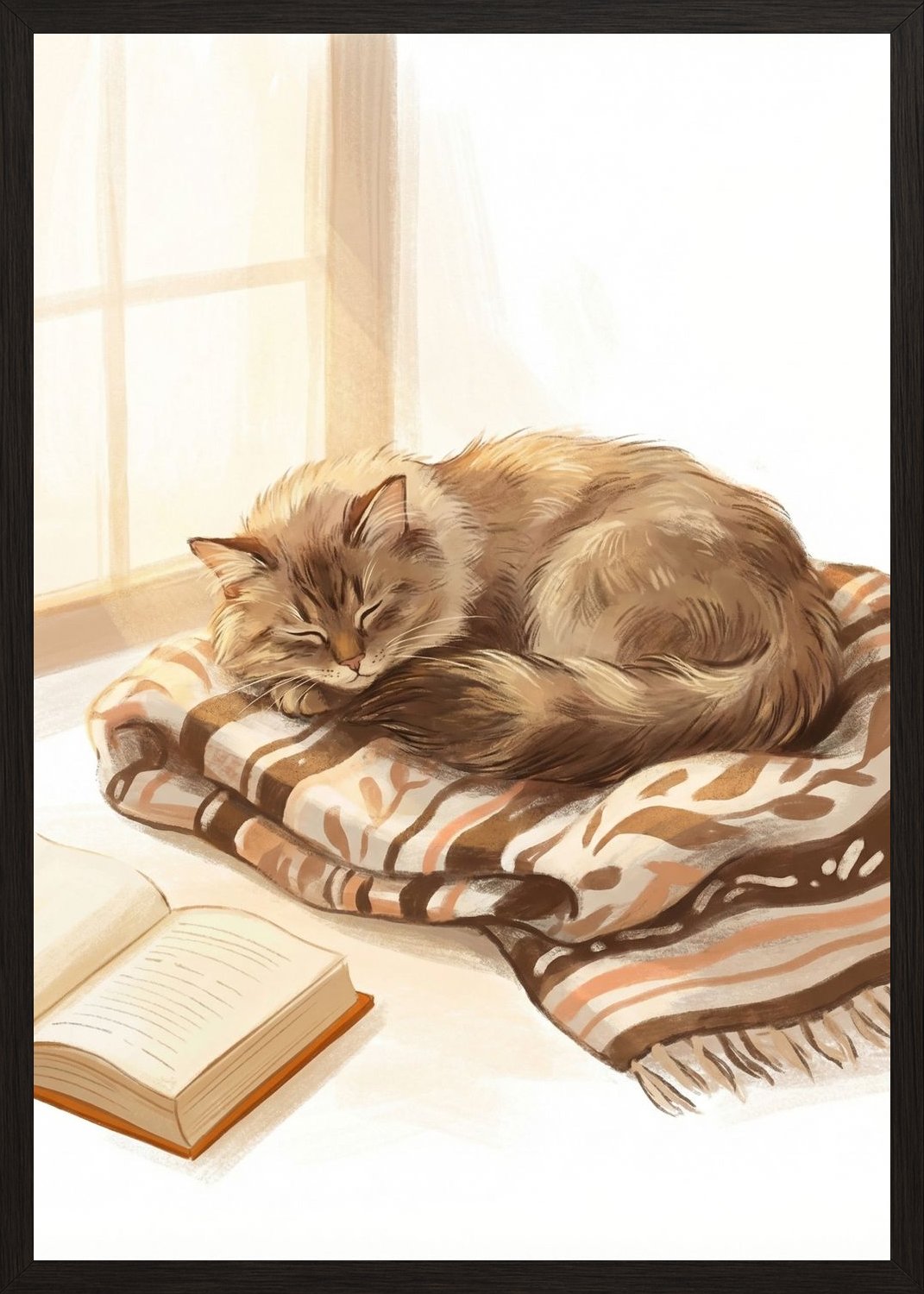 Poster in oak frame