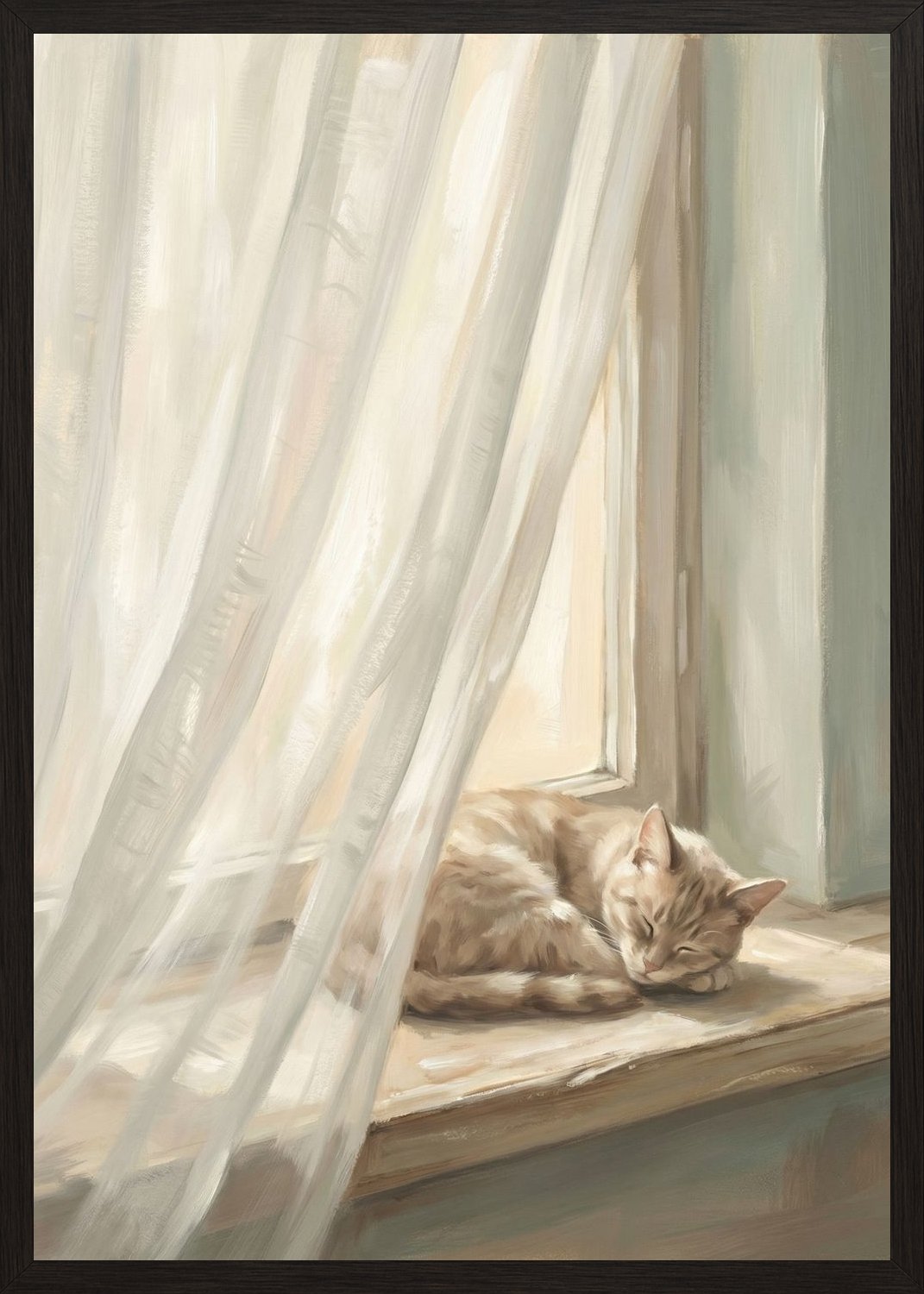 Poster in oak frame