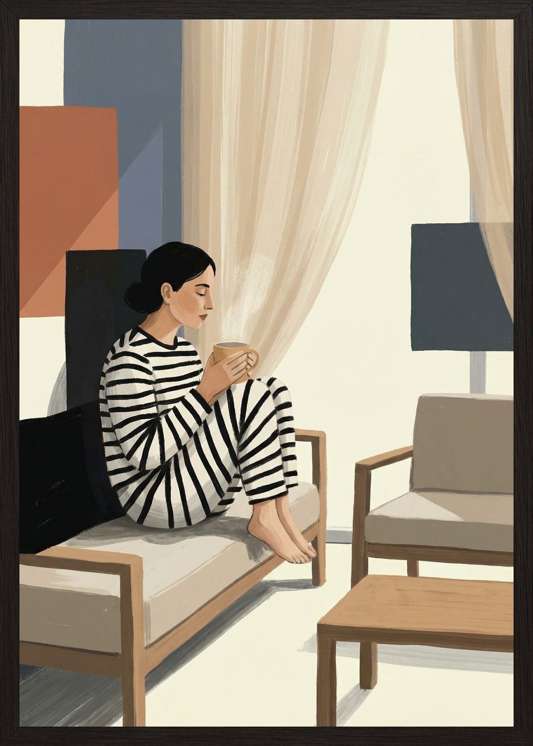 Poster in black frame