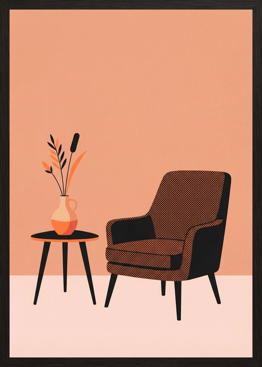 Poster in oak frame