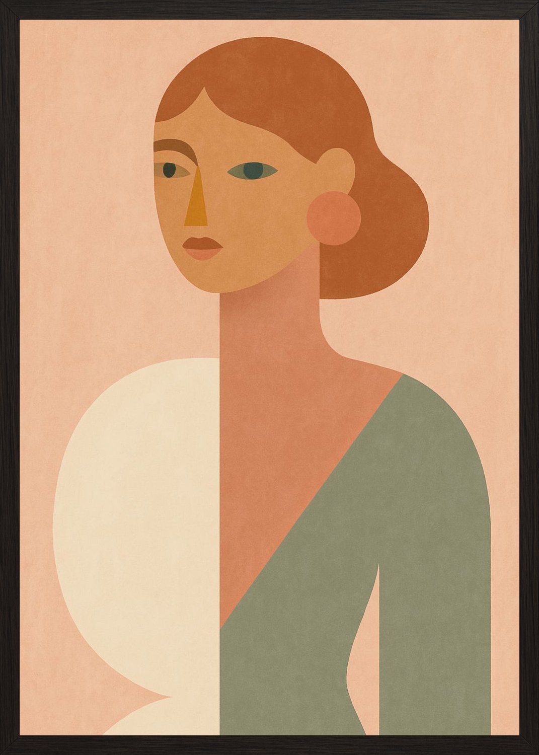 Poster in black frame