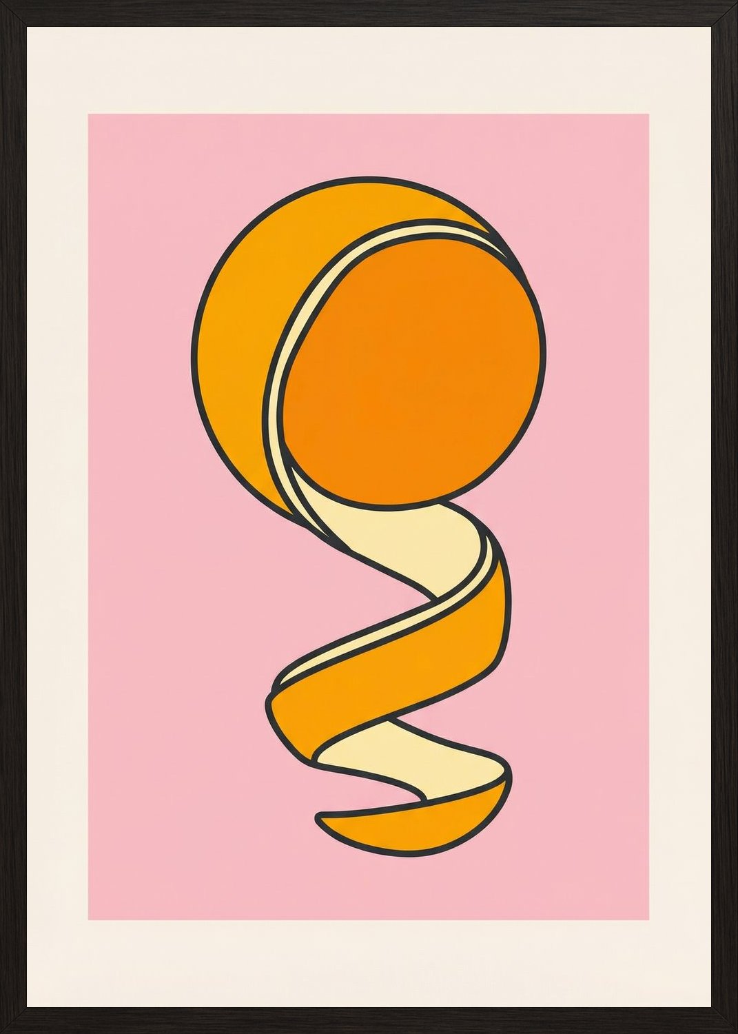 Poster in black frame
