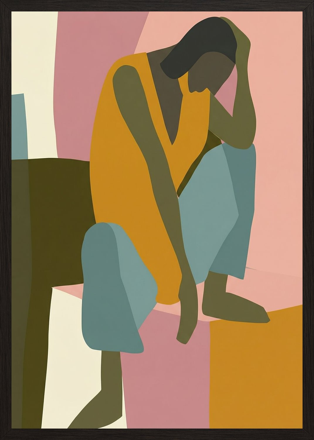 Poster in black frame