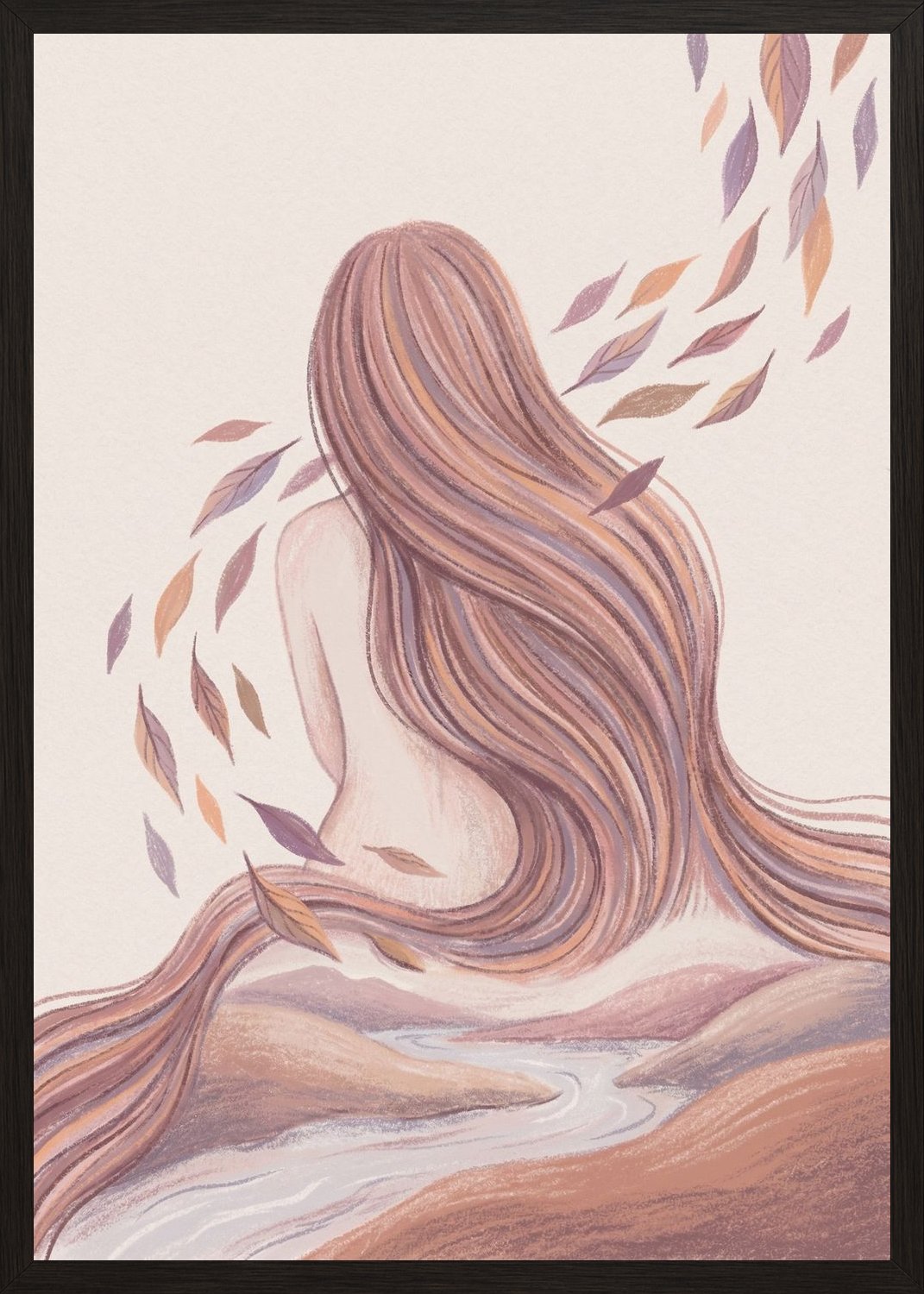 Poster in black frame