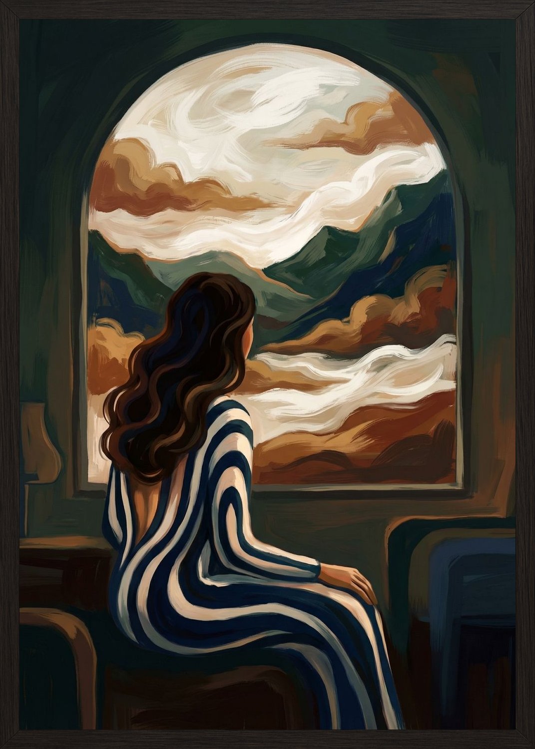 Poster in black frame