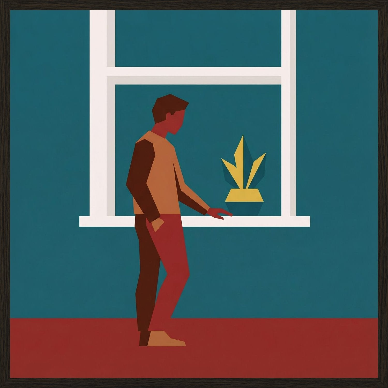 Poster in black frame