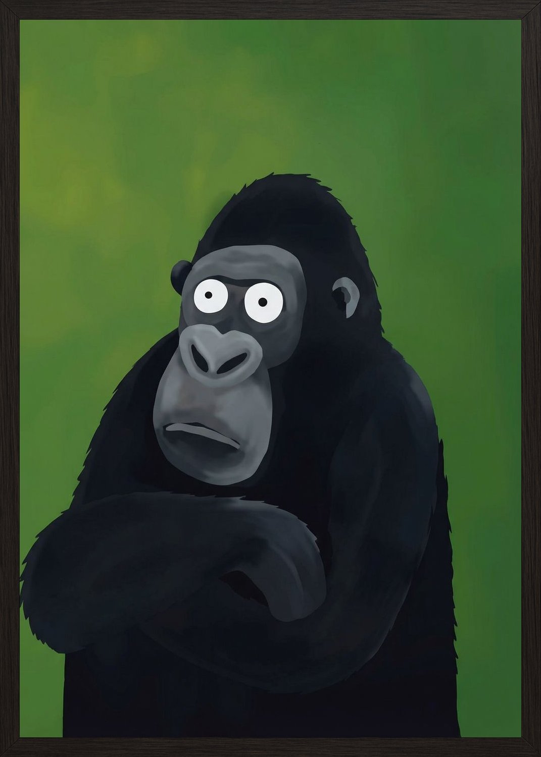 Poster in black frame