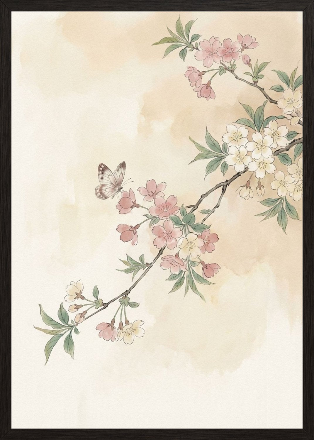 Poster in black frame