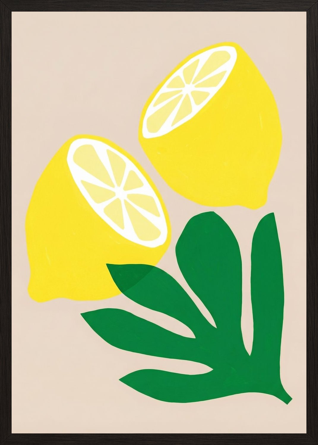 Poster in black frame