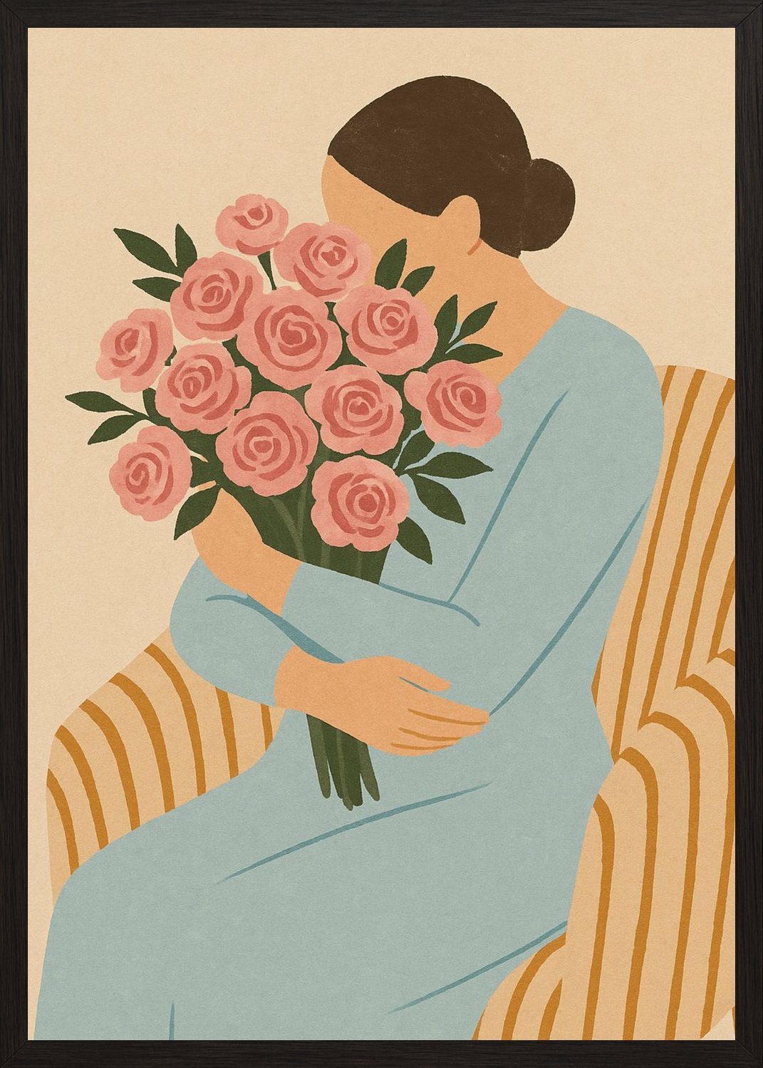 Poster in black frame