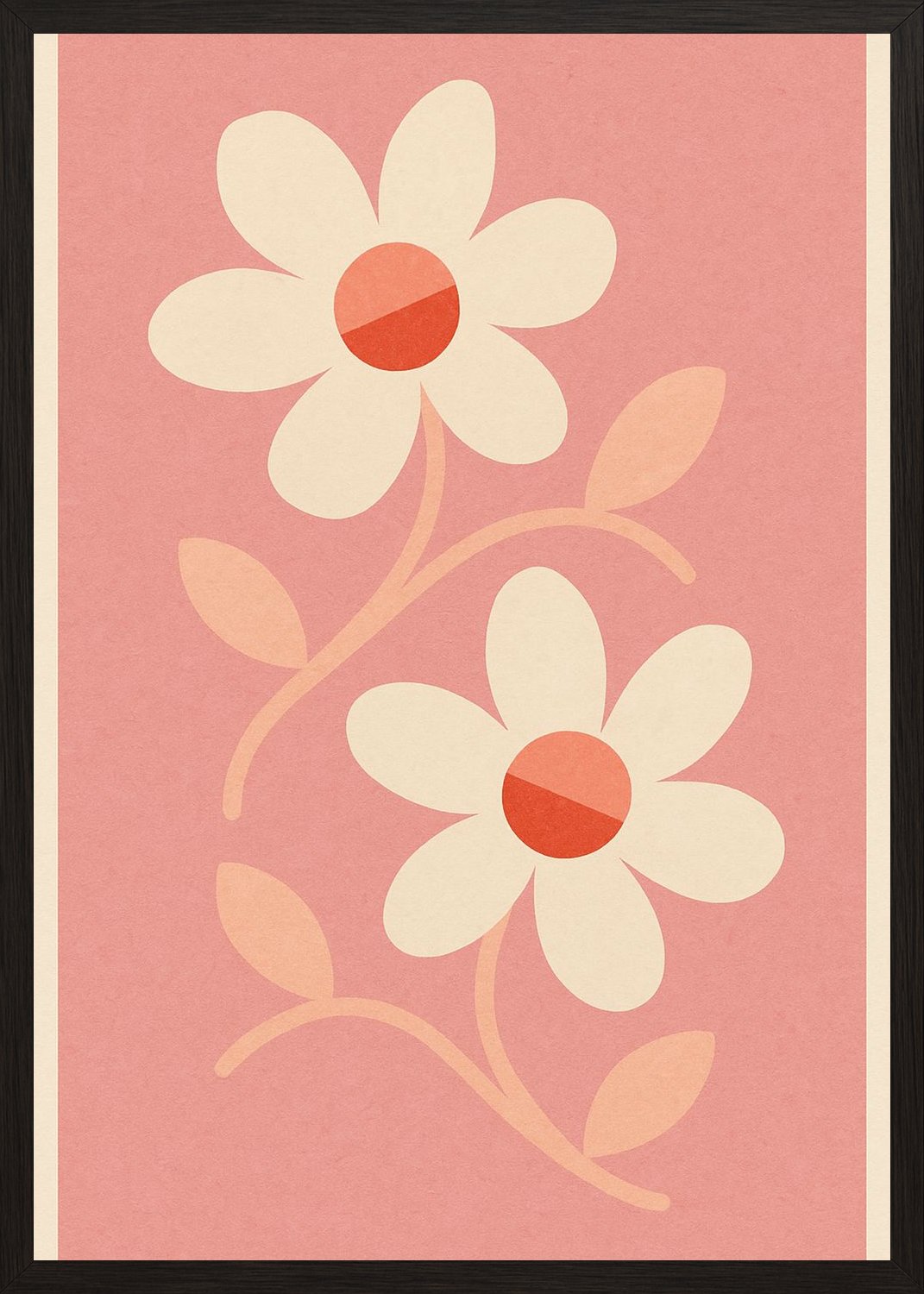 Poster in black frame