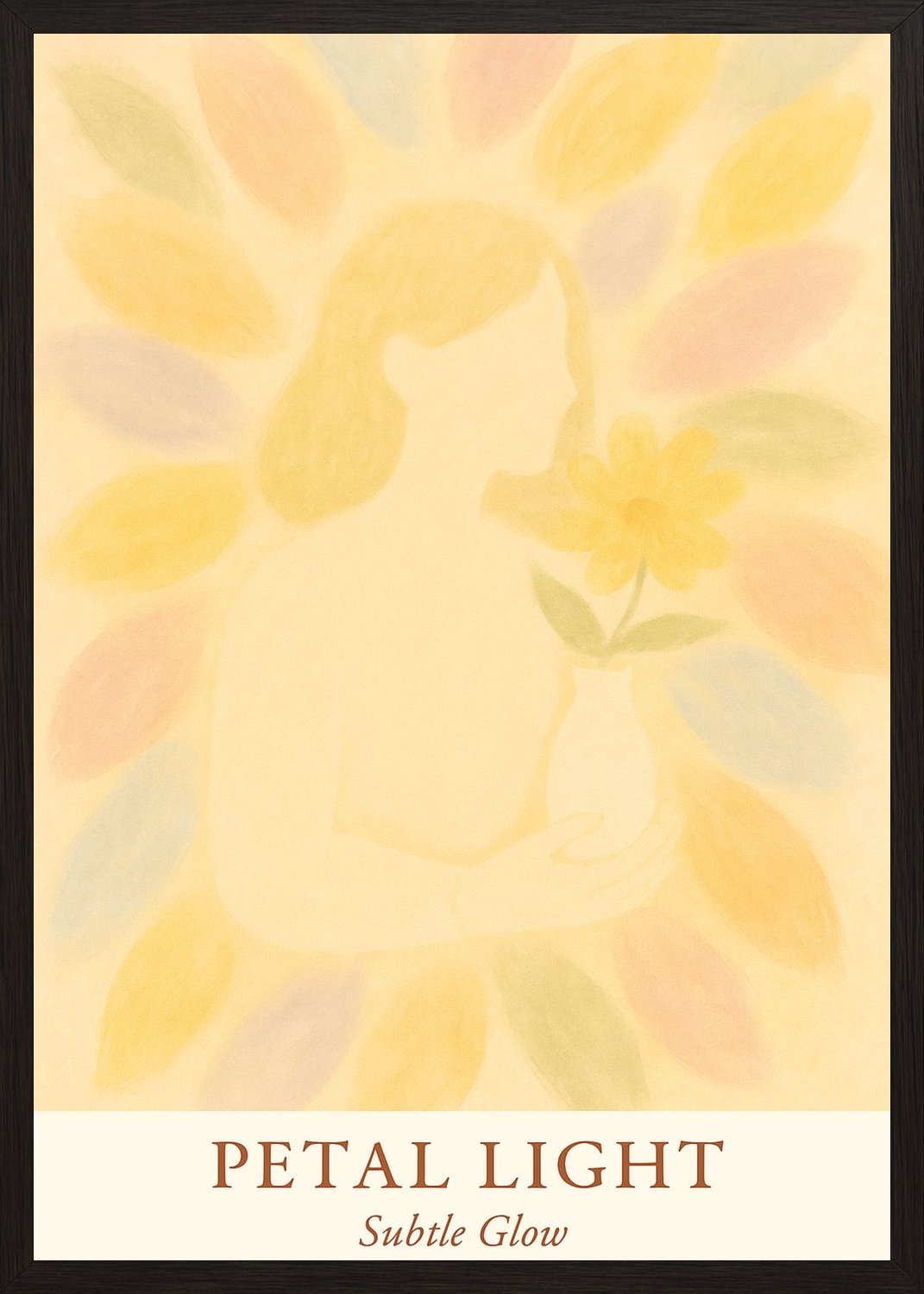 Poster in black frame