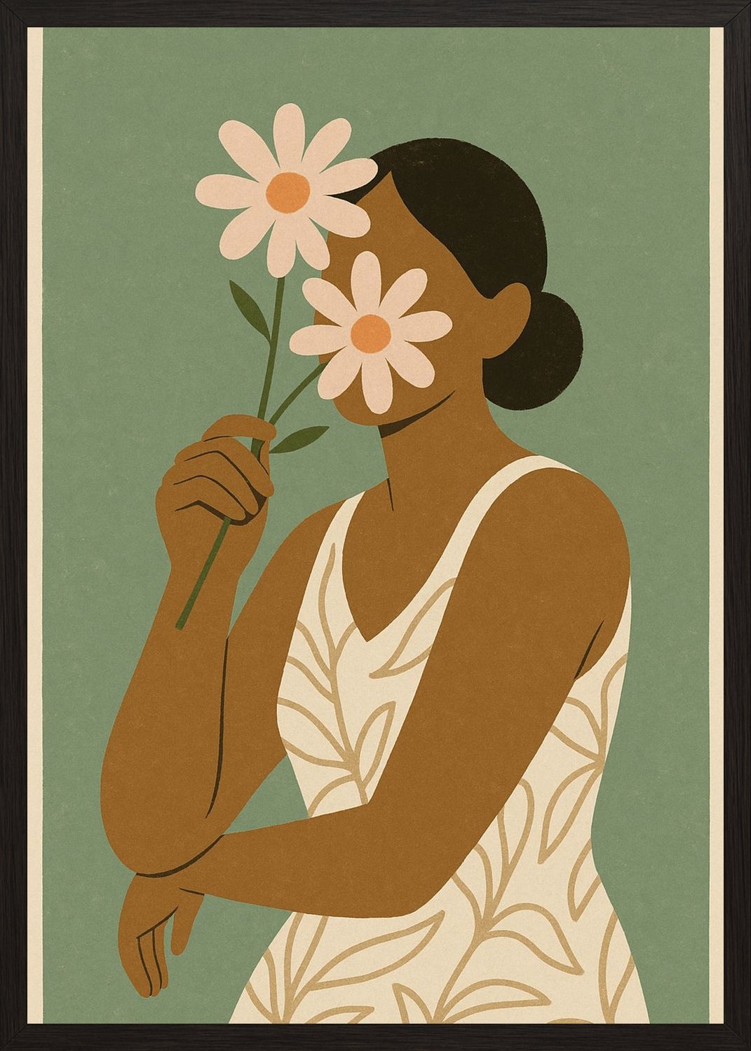 Poster in black frame