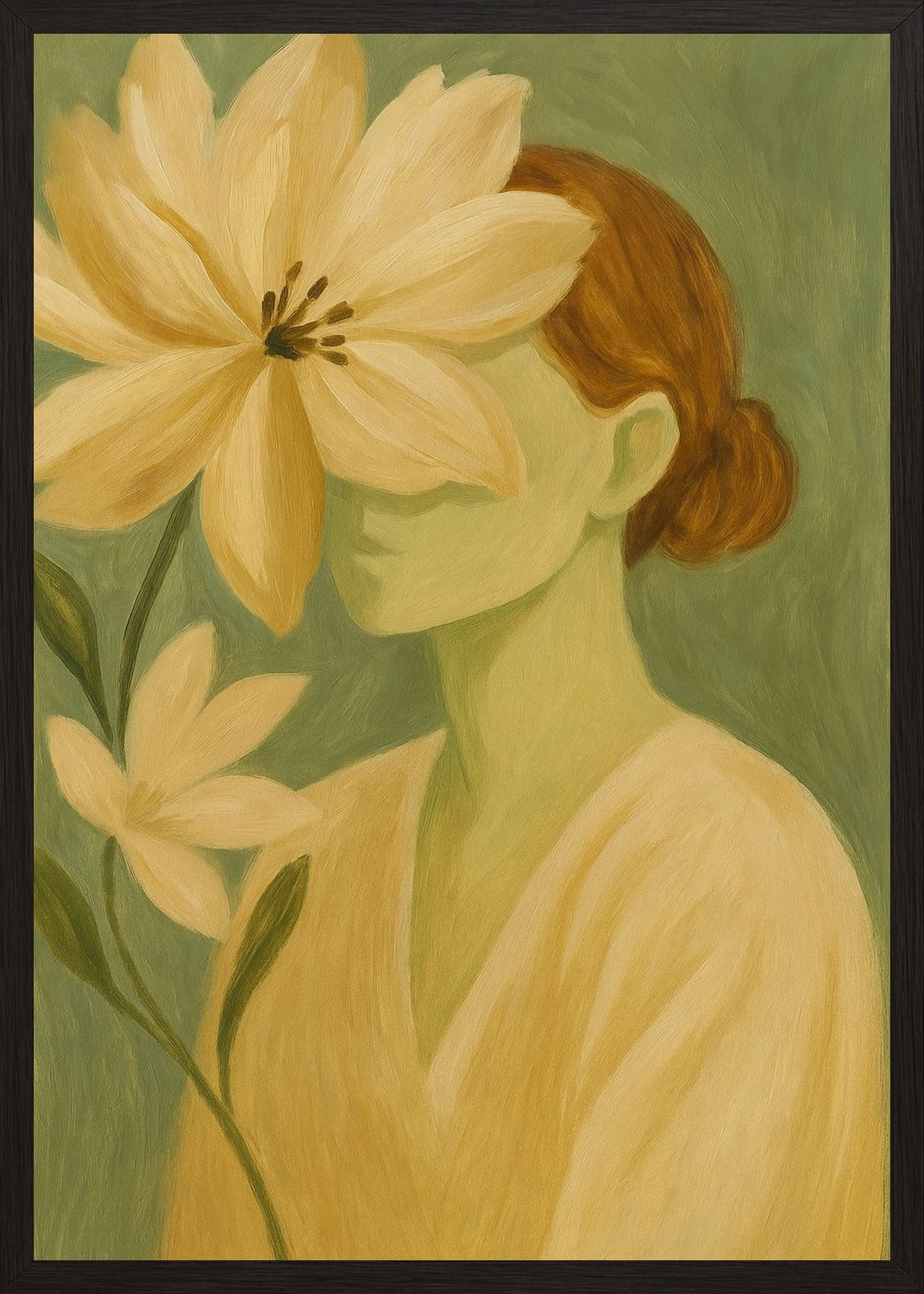 Poster in black frame