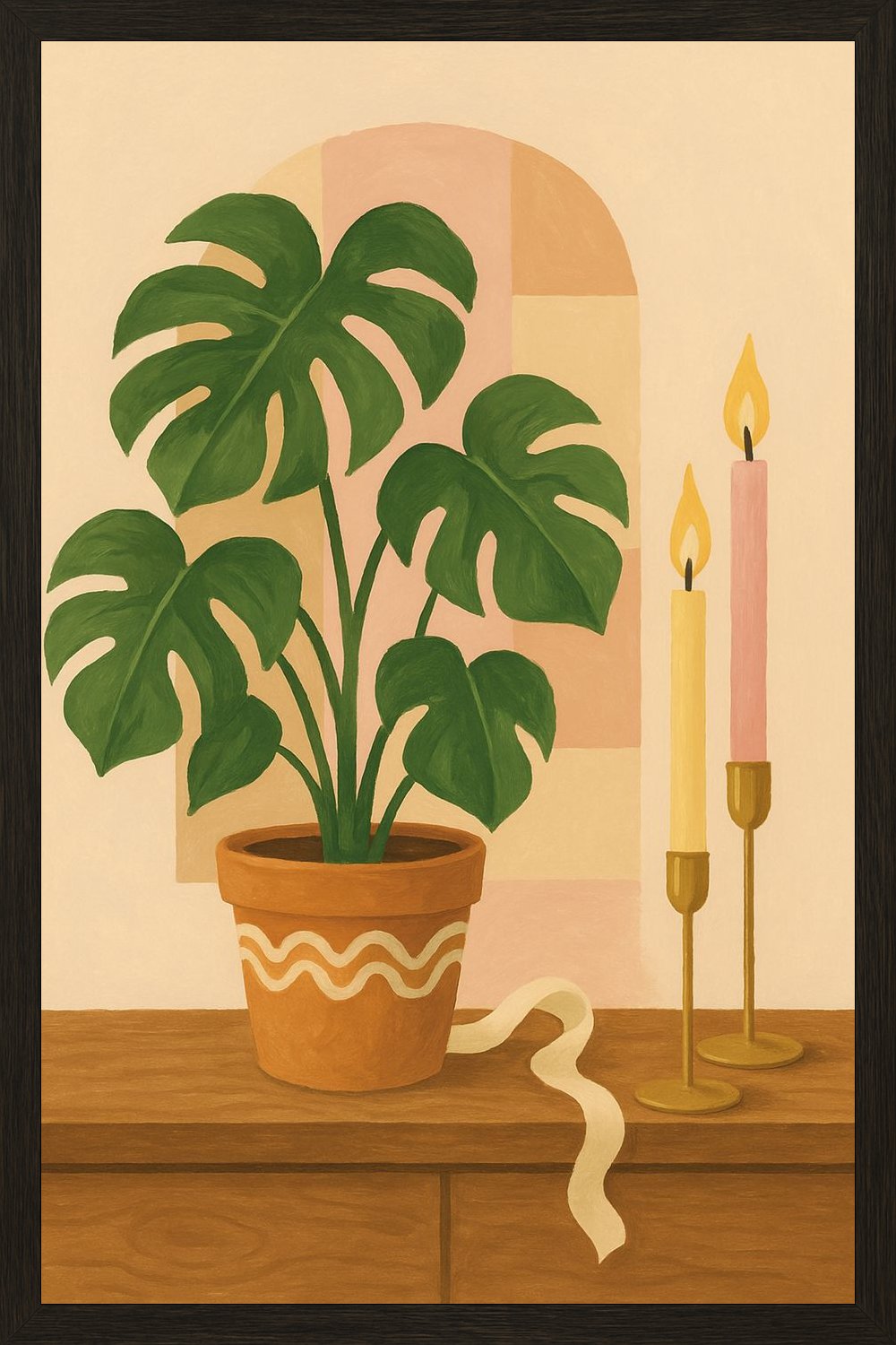 Poster in black frame