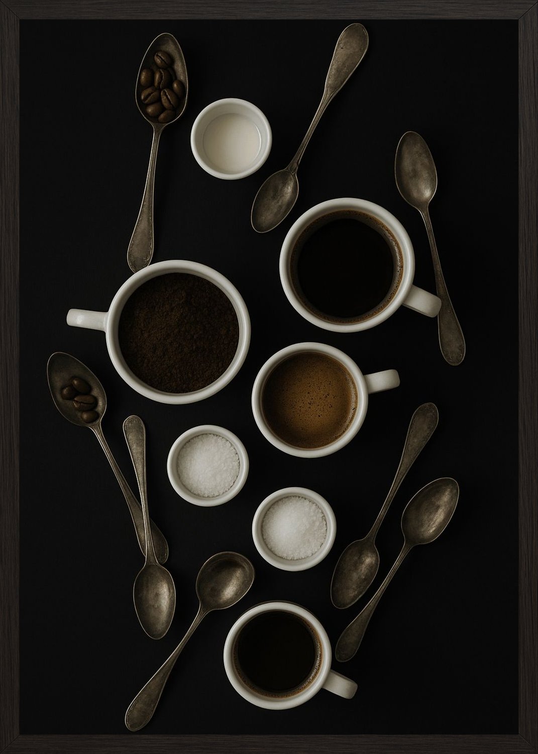 Poster in black frame