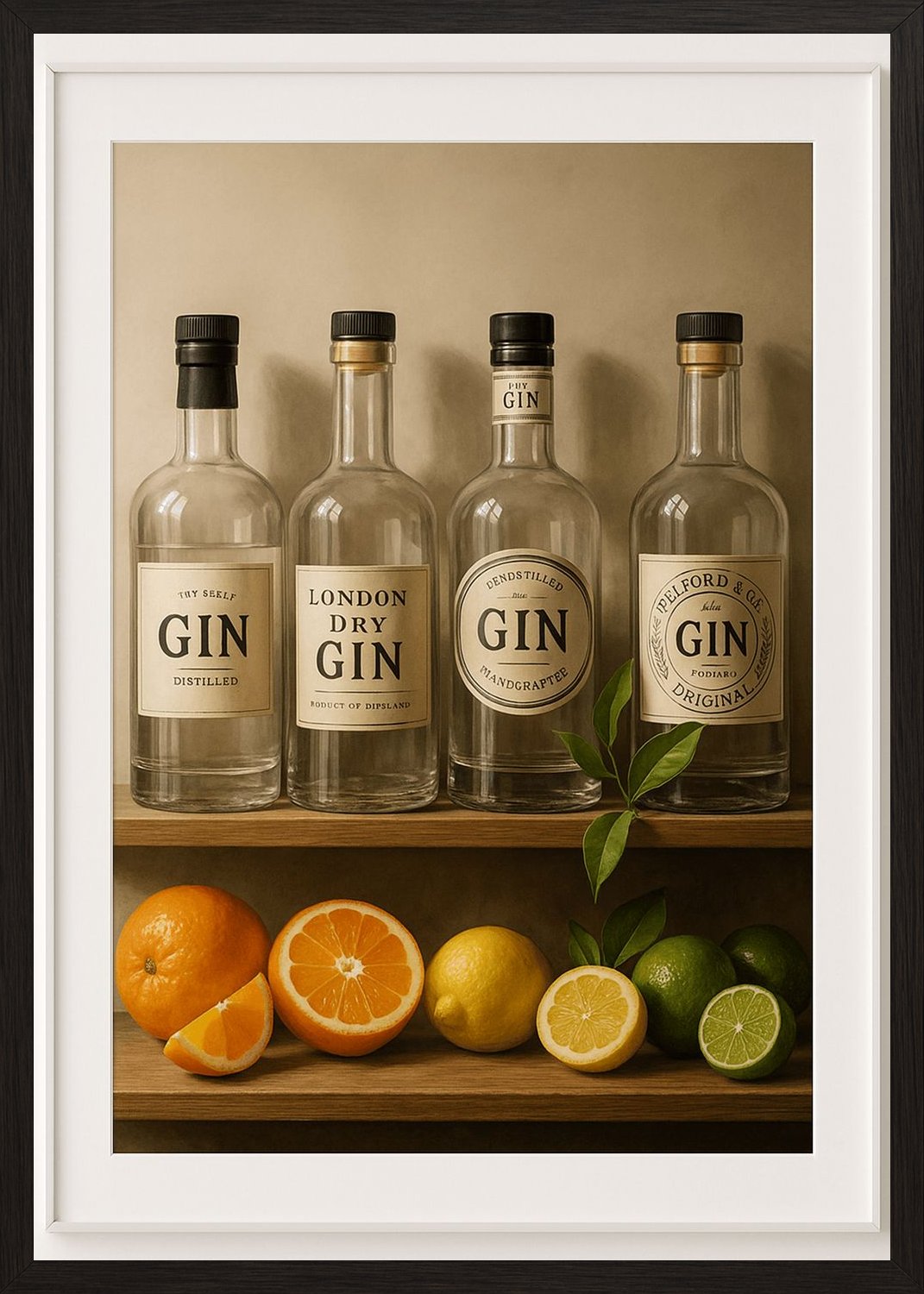 Poster in black frame