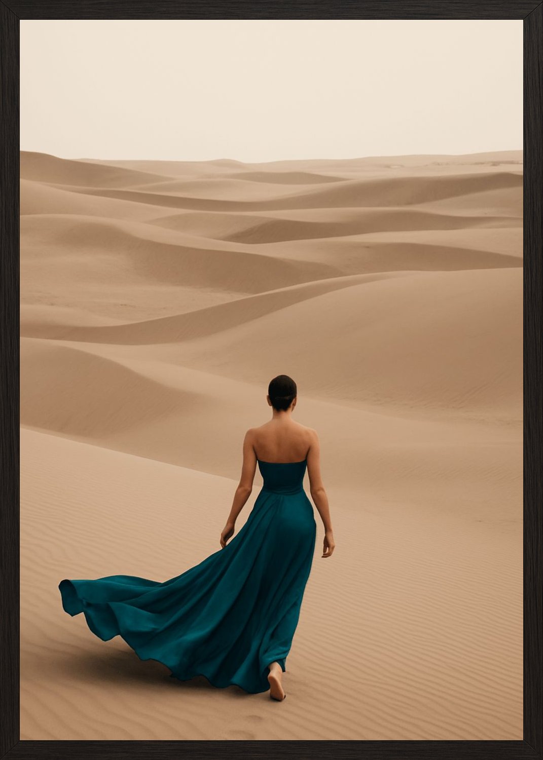 Poster in black frame