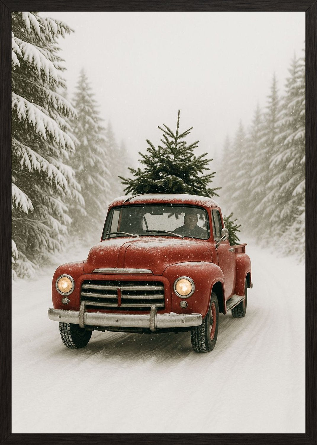 Poster in black frame