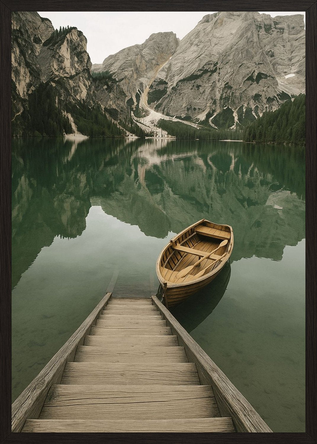 Poster in black frame