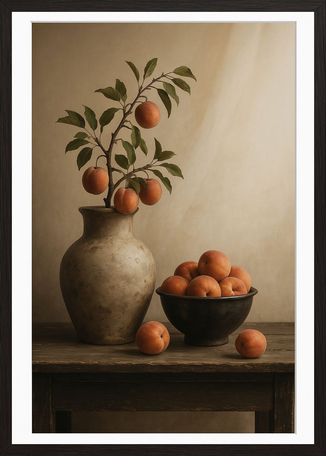 Poster in black frame