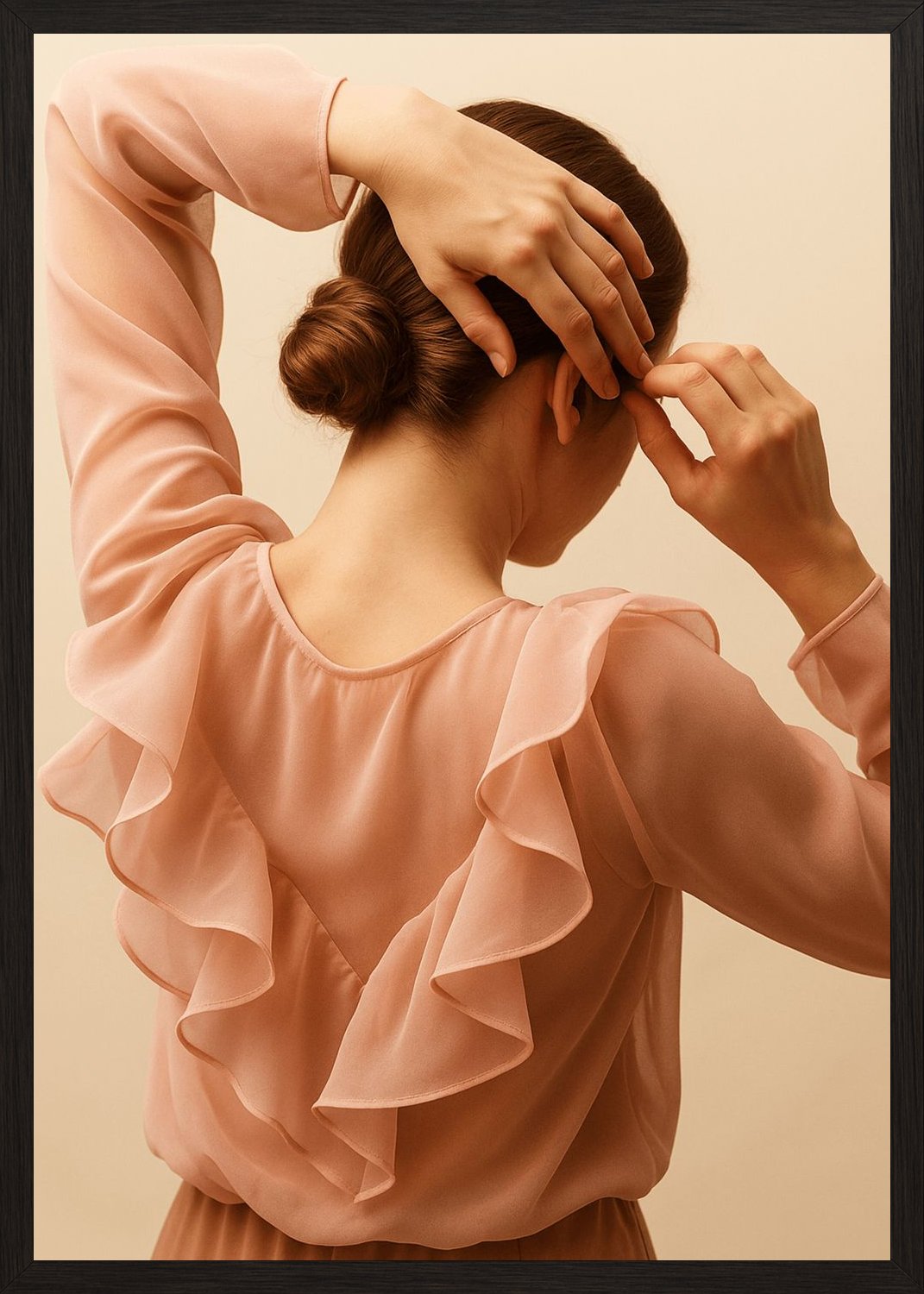 Poster in black frame