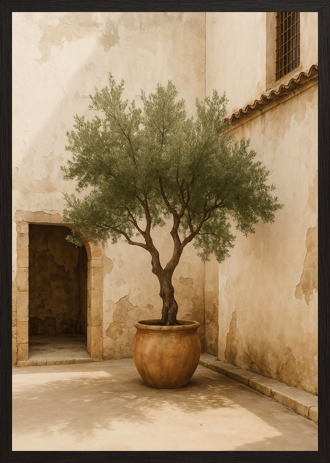 Poster in black frame