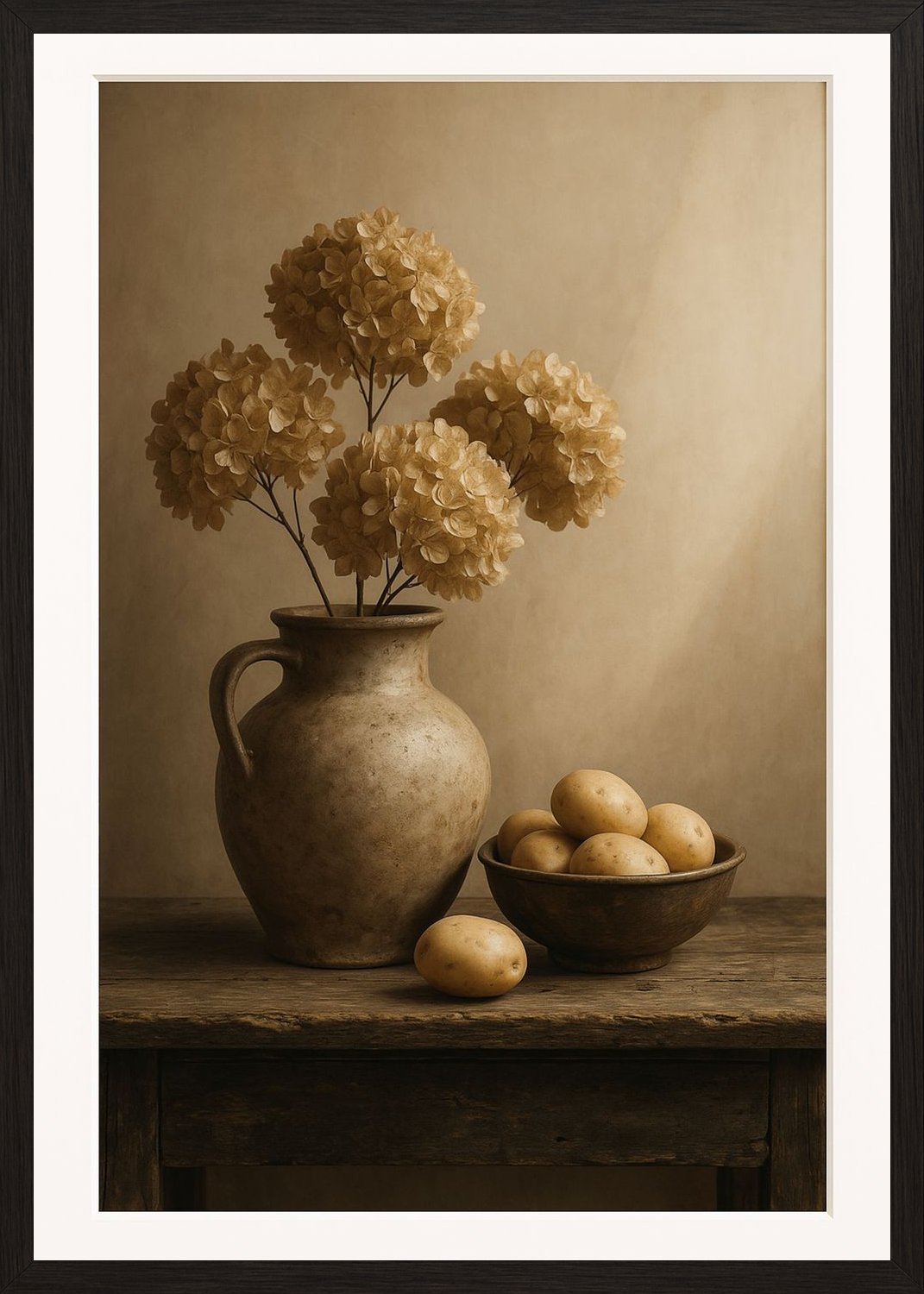 Poster in black frame