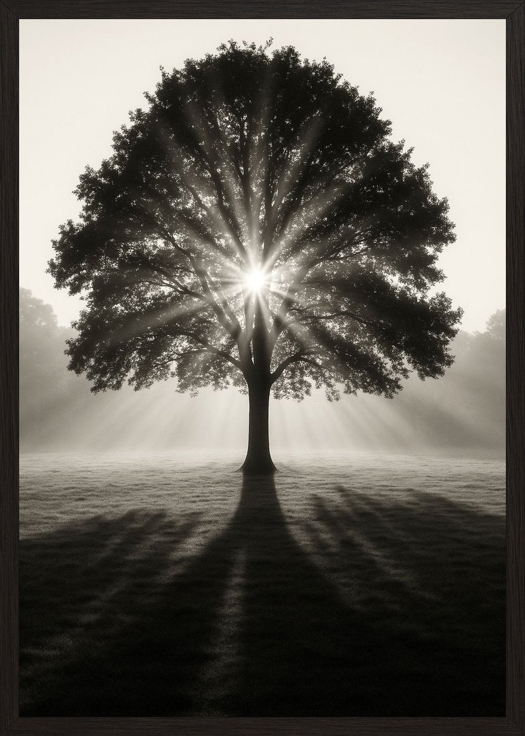 Poster in black frame