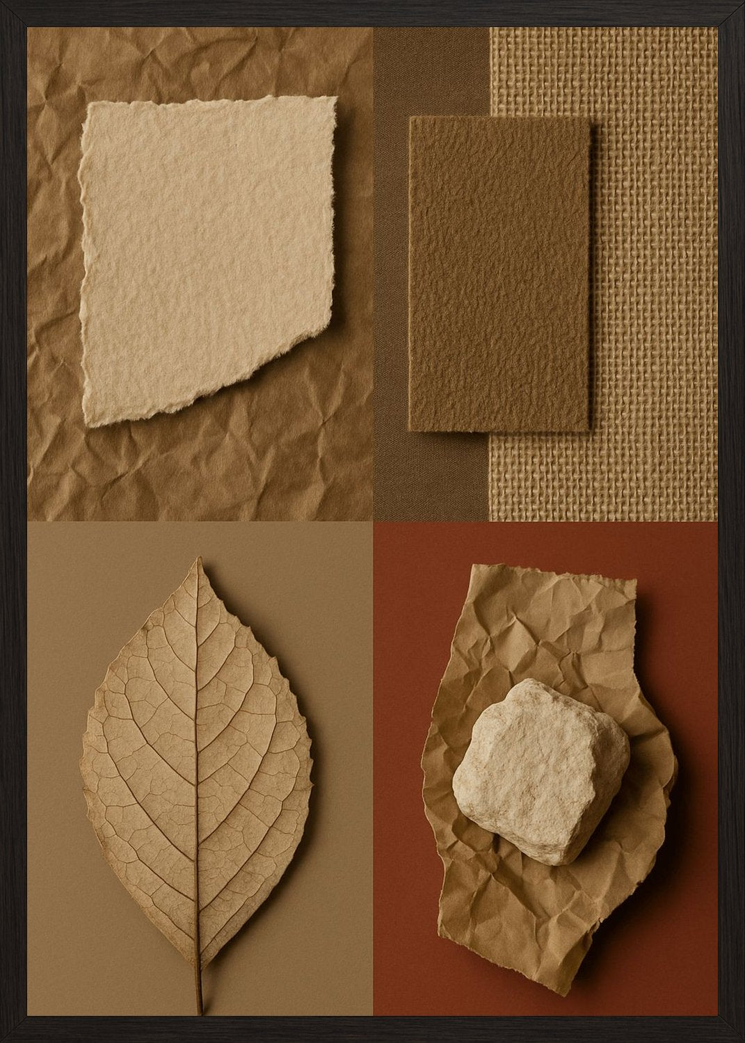 Poster in black frame