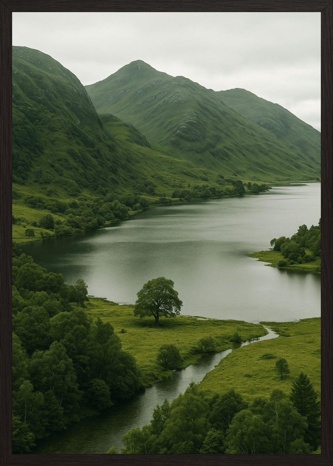 Poster in black frame