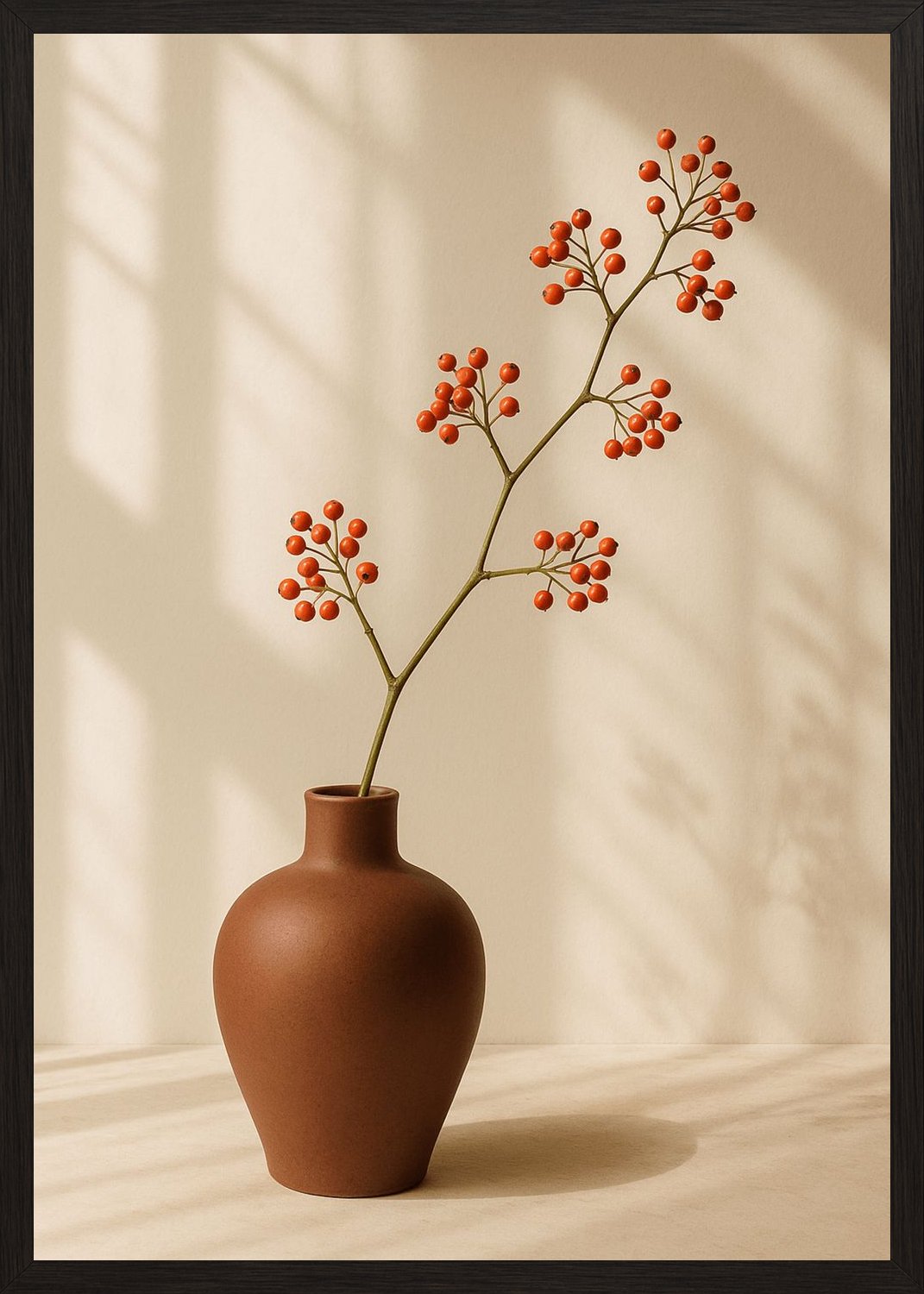 Poster in black frame