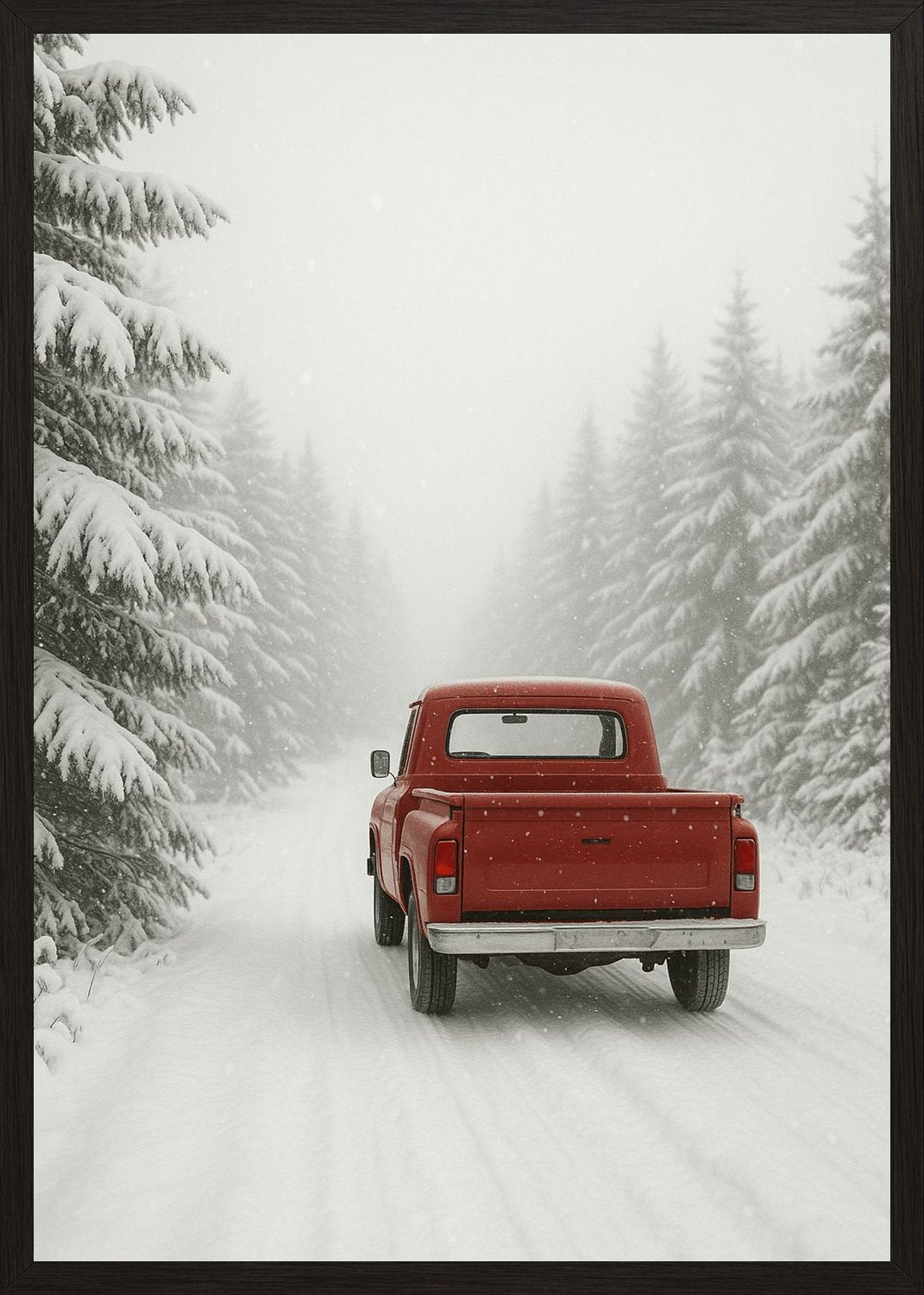 Poster in black frame